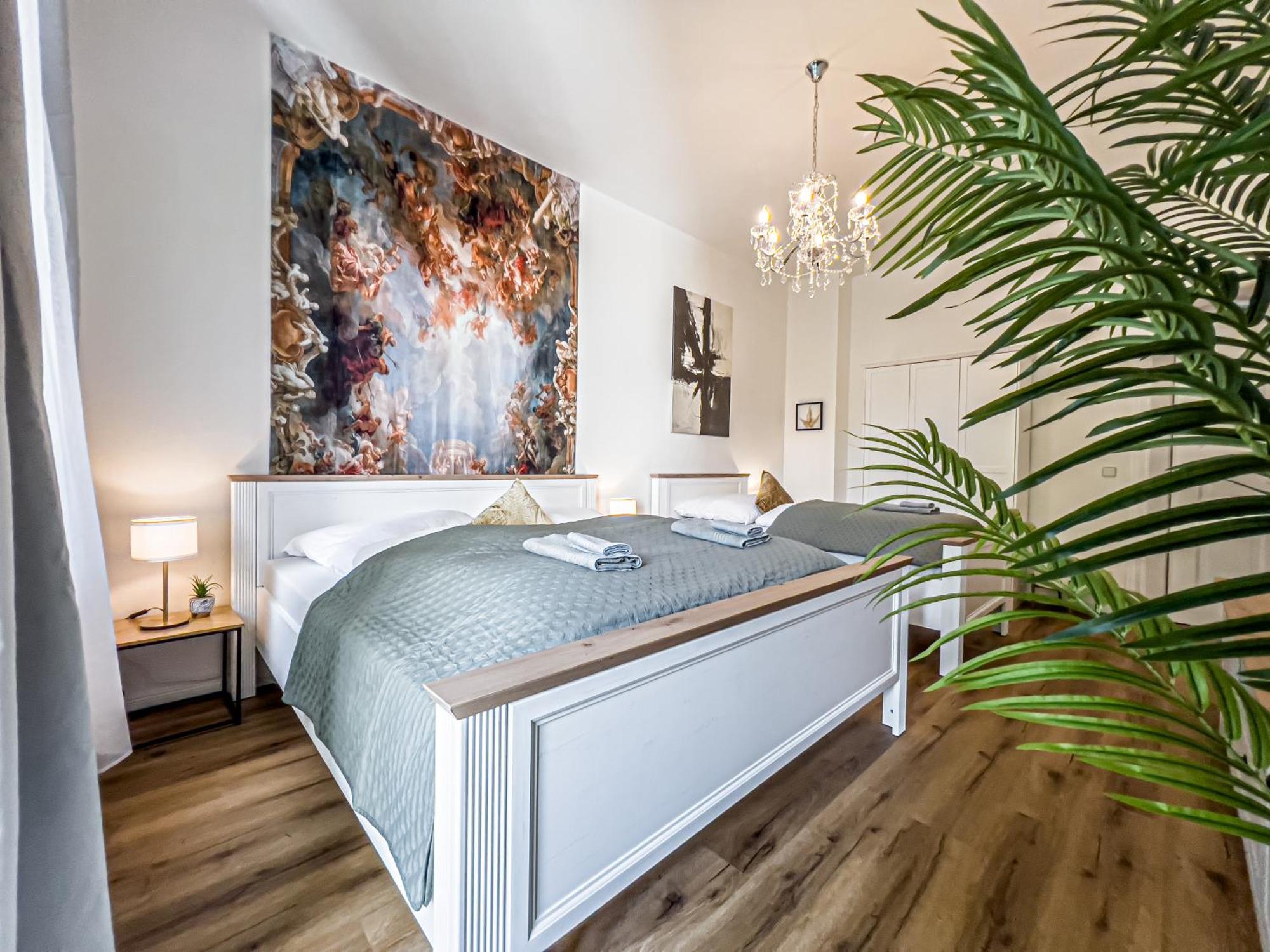 Grosse 3 Schlafzimmer Unterkunft Mit Kueche, Bad, Waschmaschine & Balkon Am Zoo Lipsia Esterno foto